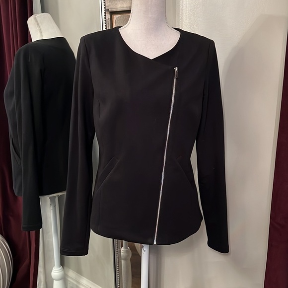 Mossimo Black Motorcycle Jacket Size Medium - Picture 3 of 8